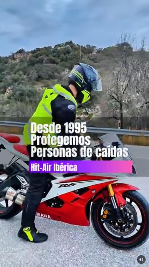 Contenido de Hit Air sobre chalecos airbag para moto