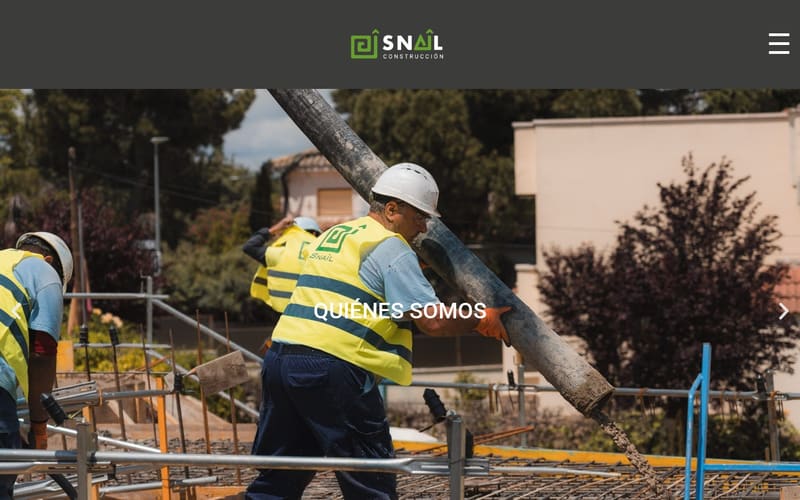 Web de Grupo Snail, constructora